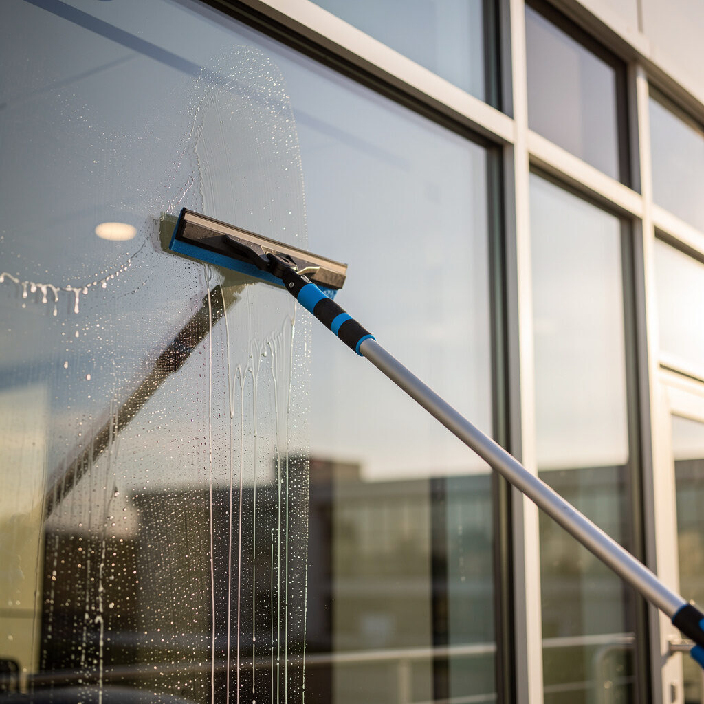 Fensterreinigung im Gewerbe – für Praxen, Bürokomplexe und Gastronomiebetriebe – 2Brüder